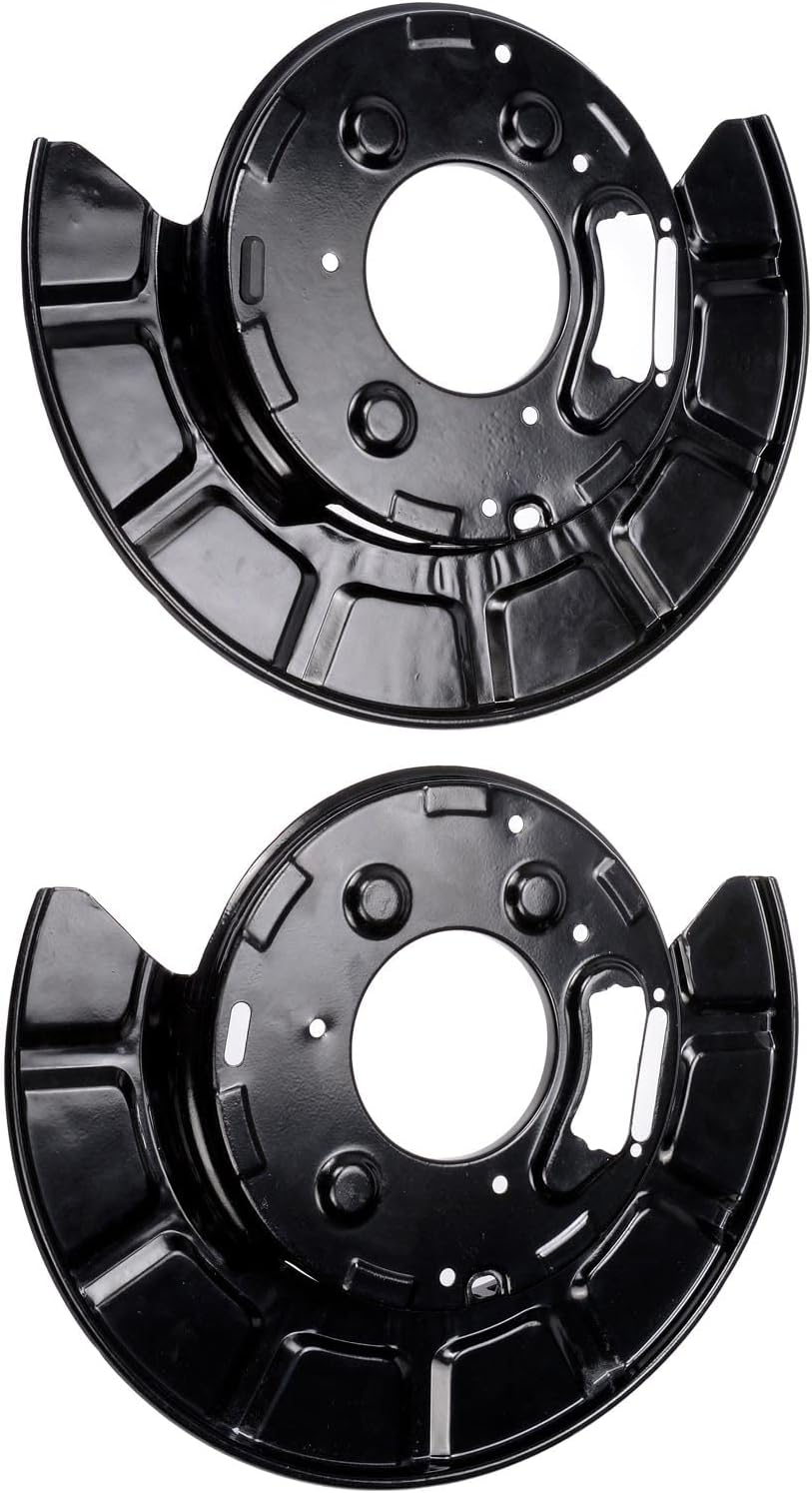 APDTY 156393 Rear Brake Backing Plate - 1 Pair Replaces 20815388