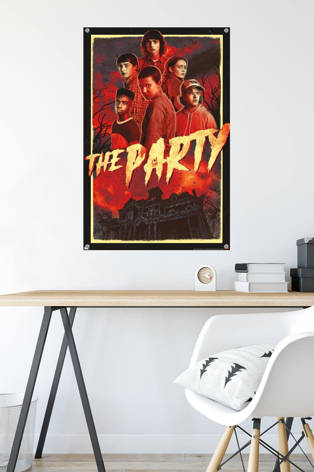 Netflix Stranger Things: Season 4 - Póster de pared con pasadores
