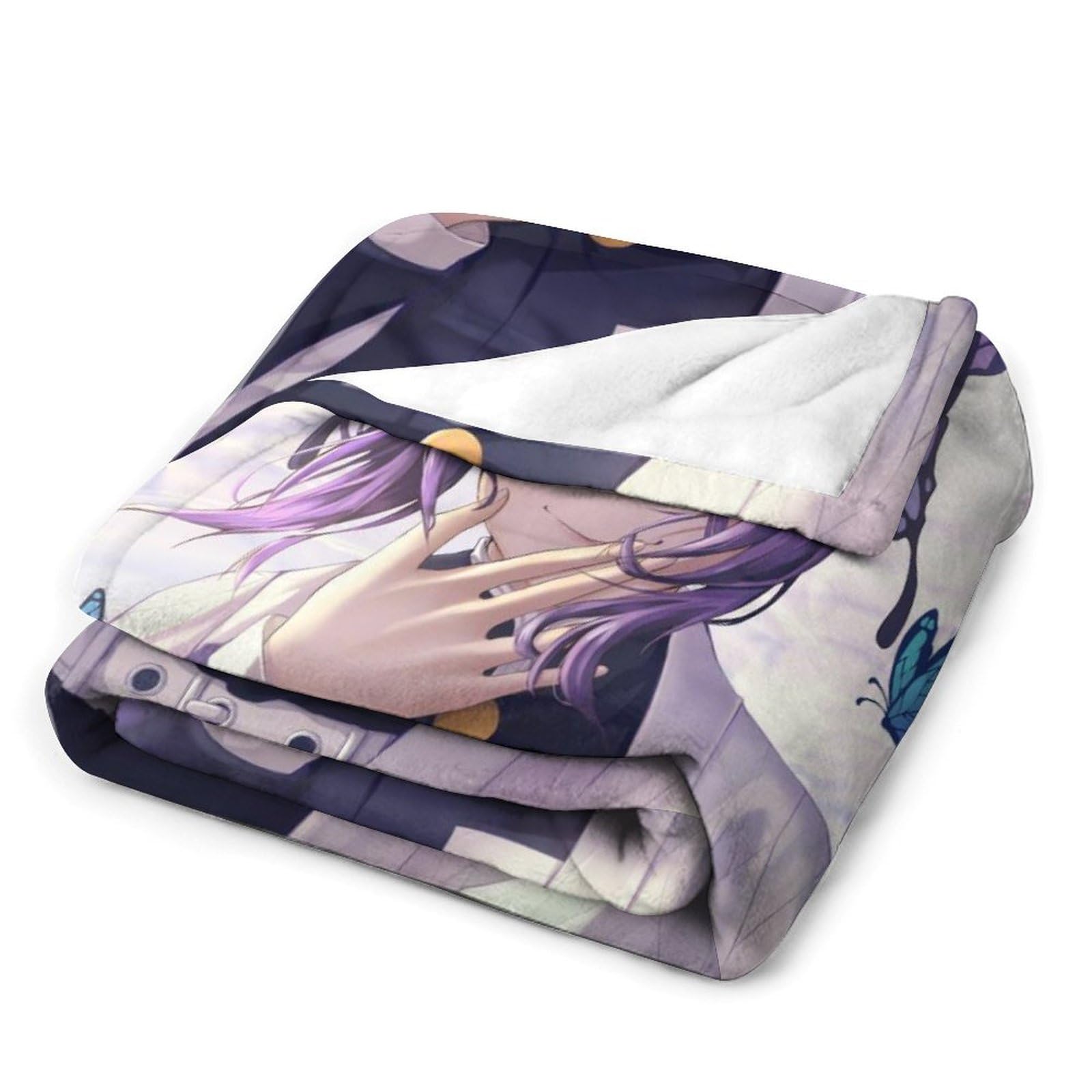 Amazon｜毛布 鬼滅の刃 虫柱 胡蝶 しのぶ ブランケット ひざ掛け 掛け