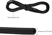 Vista 5 de Kit de reparación de pantalla para ventanas y puertas, pantallas de fibra de vidrio ajustables de 48 x 100 pulgadas con herramienta rodante y ranura