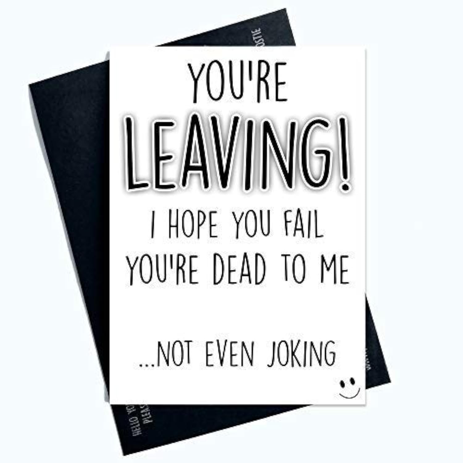 Leaving Cards Funny Greeting Cards for Him or Her Work Colleagues Profanity Cards for Him for Friends Mates Office Coworker Gifts Comedy PC764