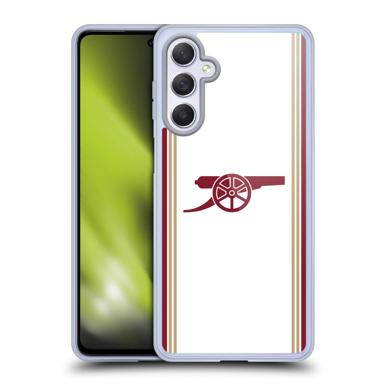 Head Case Designs Officially Licensed Arsenal FC Third 2025/26 Kit Gel Case [Military Grade Protection] Compatible With Samsung Galaxy M54 5G