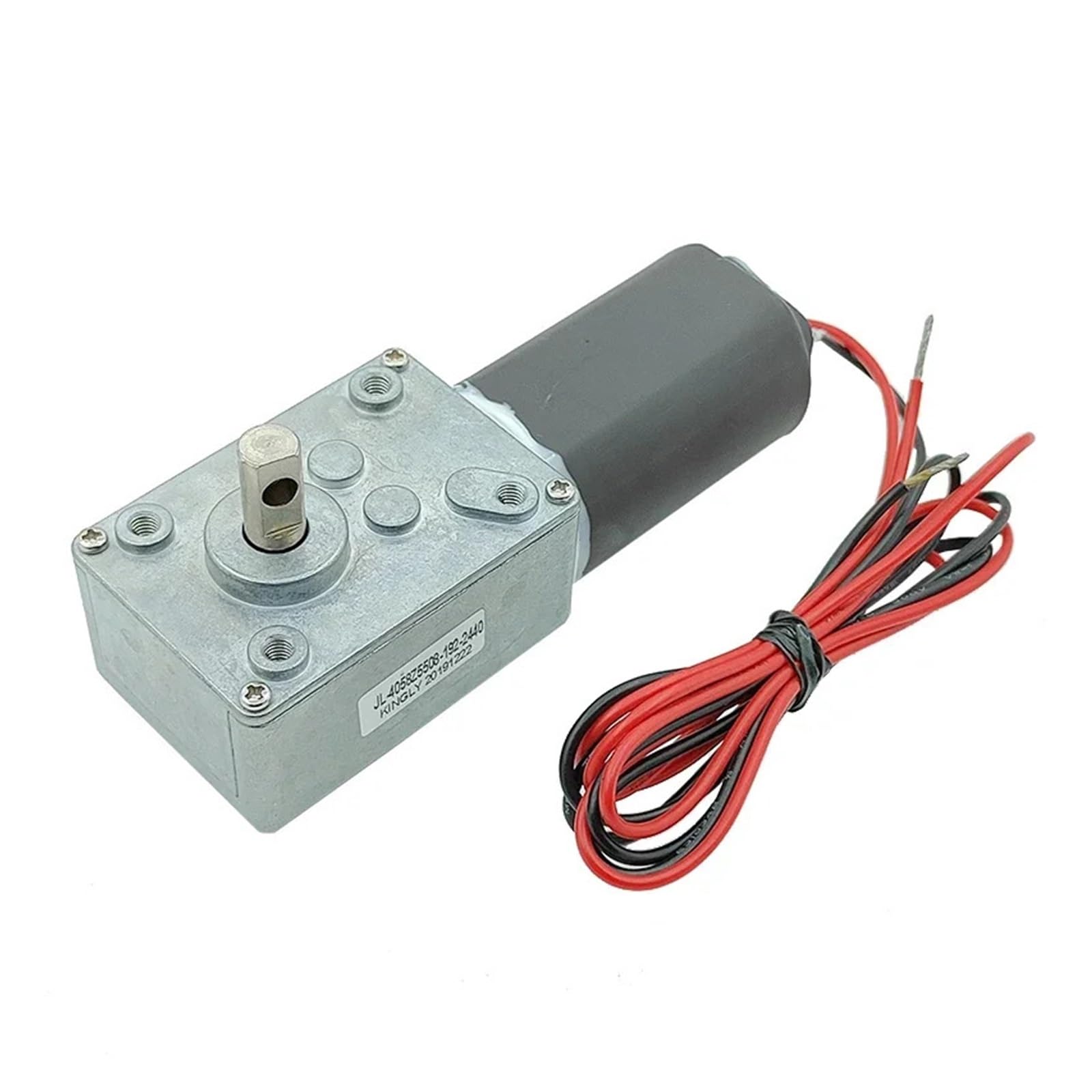 SSQAMACNC JL-4058 Starter Motor Complete with Turbo Worm 7 Types DC 12V 18V 24V 44RPM Low Speed High Torque Reduction Rotatable for DIY
