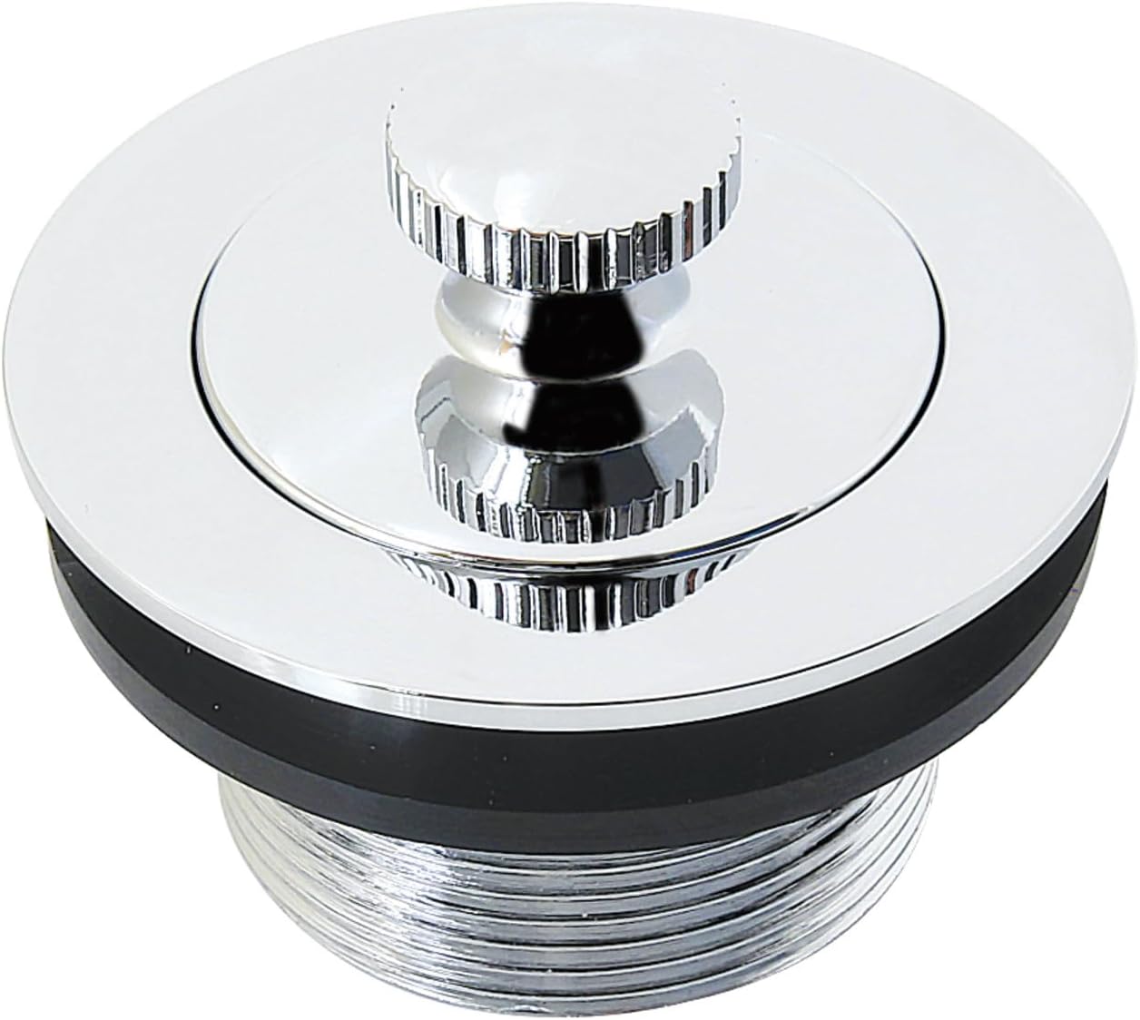 Kingston Brass DLT2081 1-1/2-Inch Brass Lift & Lock Bathtub Drain, Polished Chrome