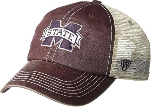 Collegiate Vintage Design Adjustable Hats (US, Alpha, One Size, Mississippi State)
