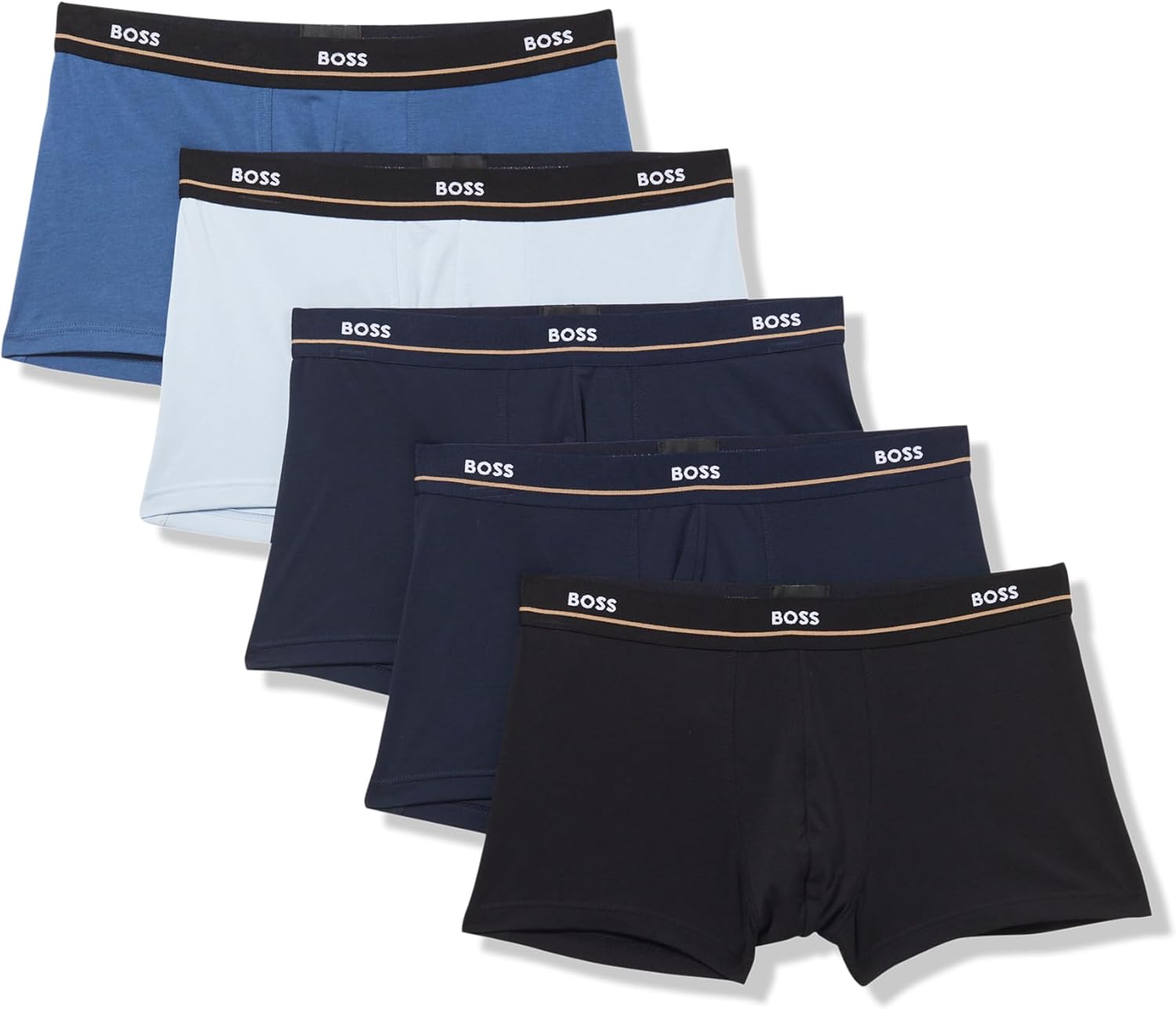 BOSS Men’s 5-Pack Bold Logo Trunks