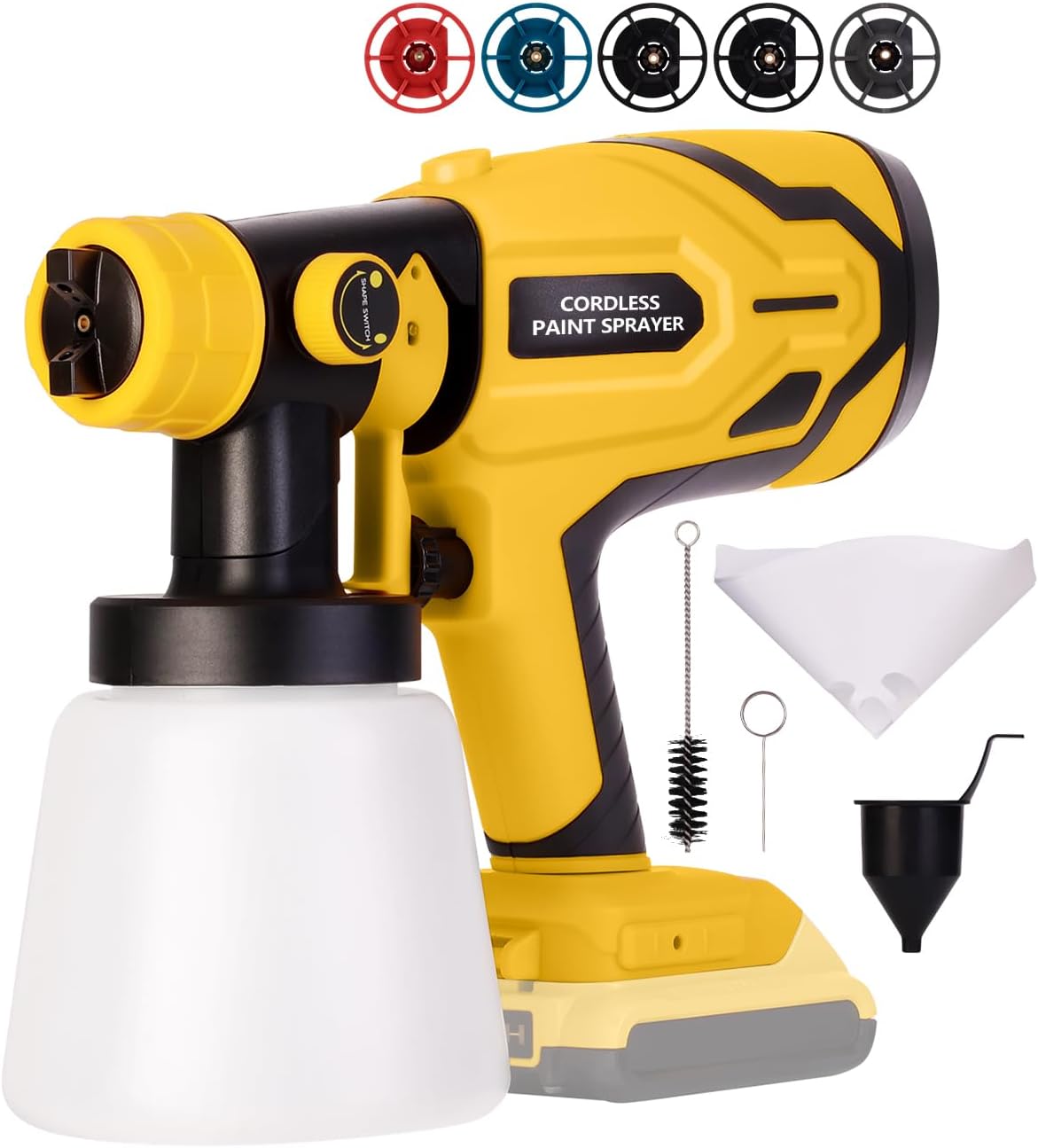 600W Pistola Per Vernice Elettrica HVLP Senza Aria Professionale Con 3PCS Ugelli In Rame - Cina Pistola Per Irroratrice Elettrica Per Vernici, Pistola Per Verniciatura A Spruzzo - Foto 4