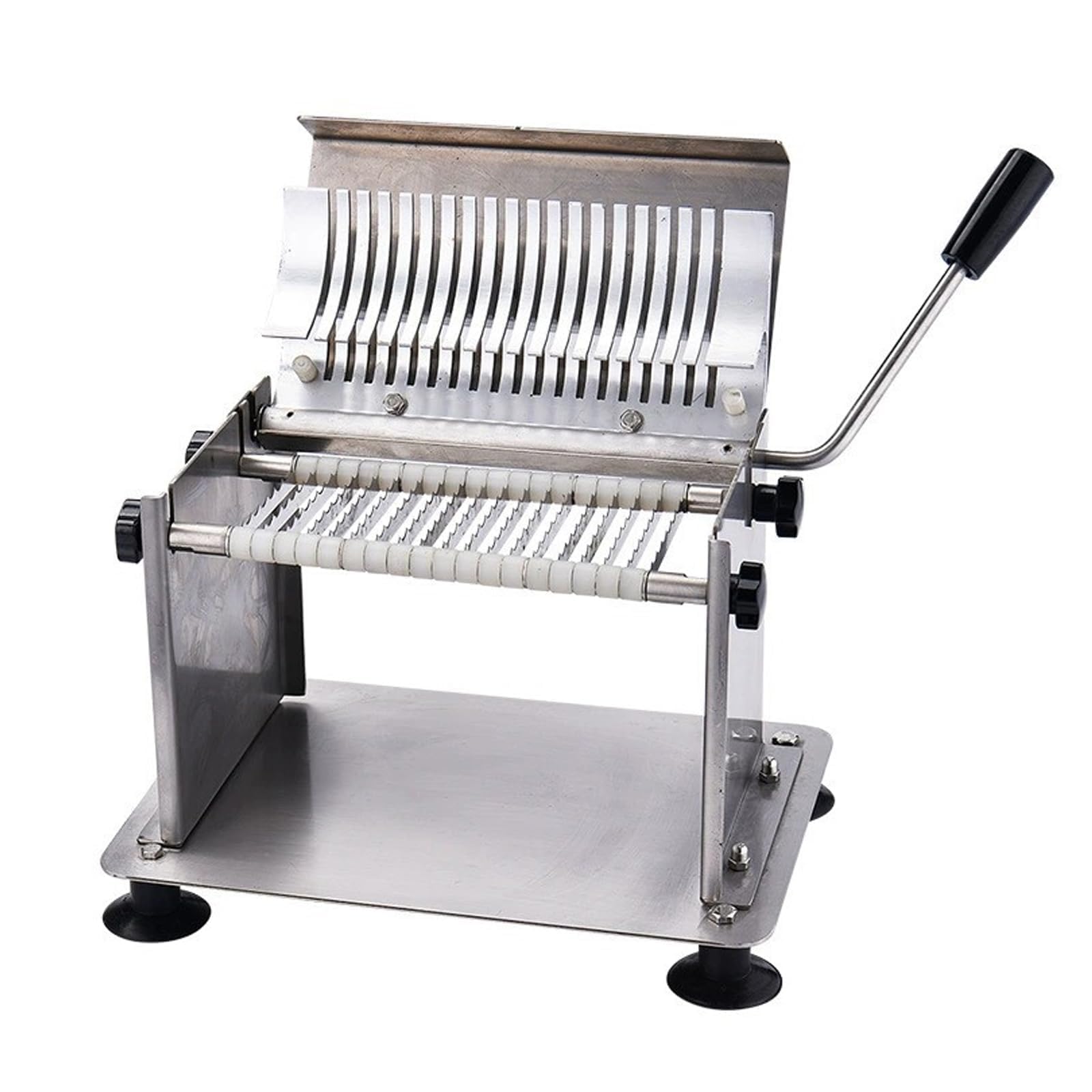 Máquina cortadora de Carne Comercial - Cortadora de Salchichas y Salami de Primera Calidad para Cocina, Restaurante y supermercado. Diseño de Guillotina eficiente y Duradero.