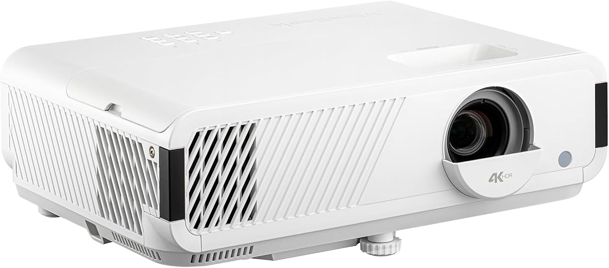 ViewSonic PX749-4K UHD 4K Gaming Projector Designed for Xbox with 4.2ms Response Time, 4000 ANSI Lumens, H/V Keystone, 1.3x Optical Zoom, and USB C for Home Theater (Renewed)