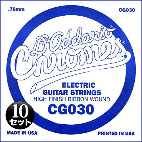 D'Addario ダダリオ エレキギター用バラ弦 フラットワウンド .030 CG030 10本セット 【国内正規品】
