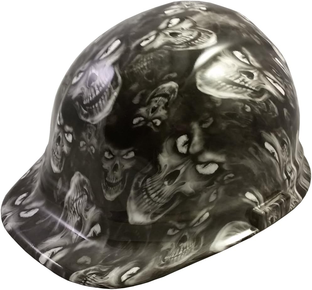 Texas America Safety Company Hades Skull Cap Style Hydro Dipped Hard Hat