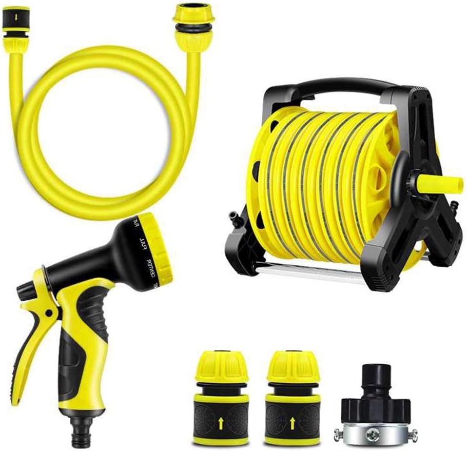 Hose Reel and Hoses WallMounted Water Pipe Storage Rack