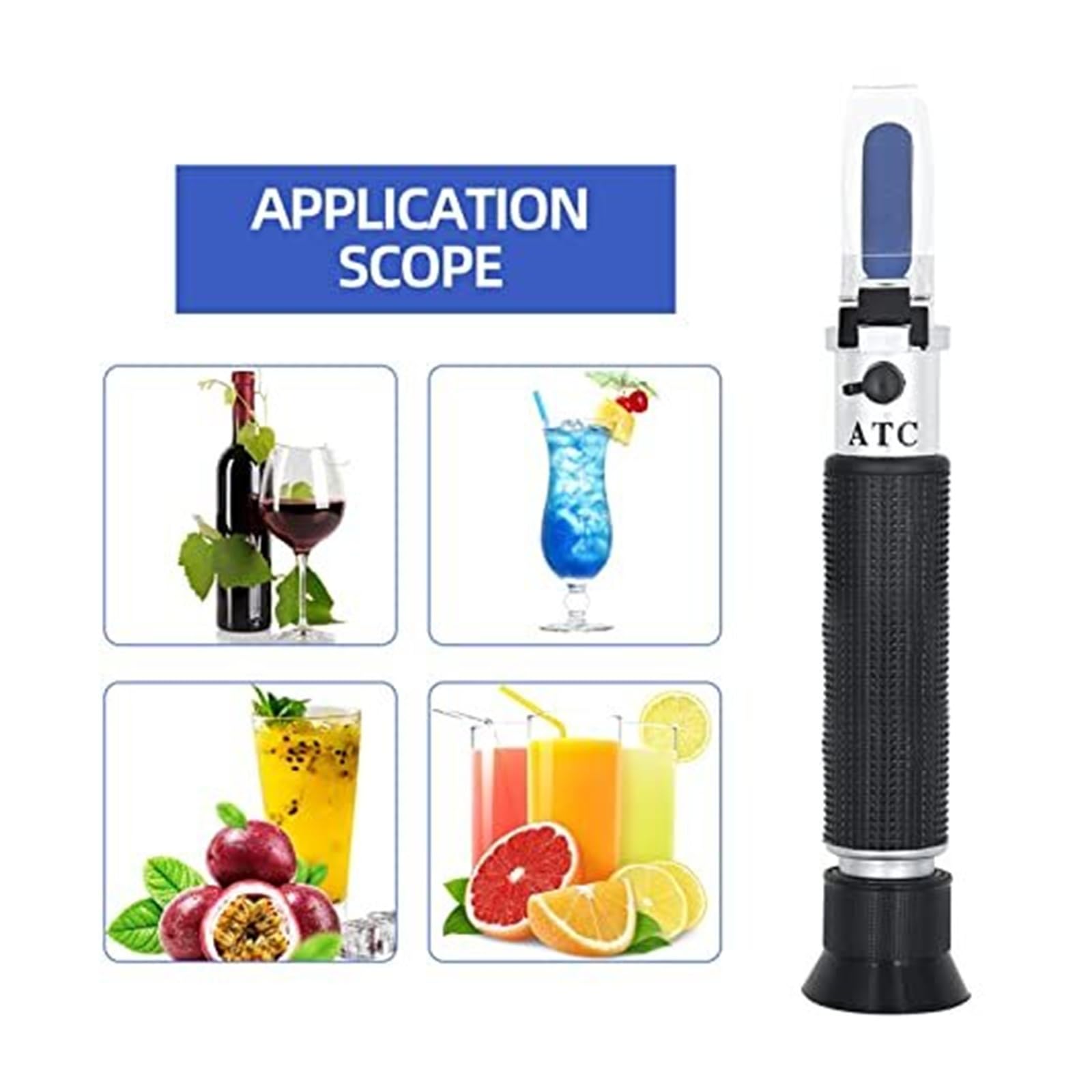 Rifrattometro digitale Tester 4 in 1 for liquido di raffreddamento antigelo, fluido motore e batteria(Without box)