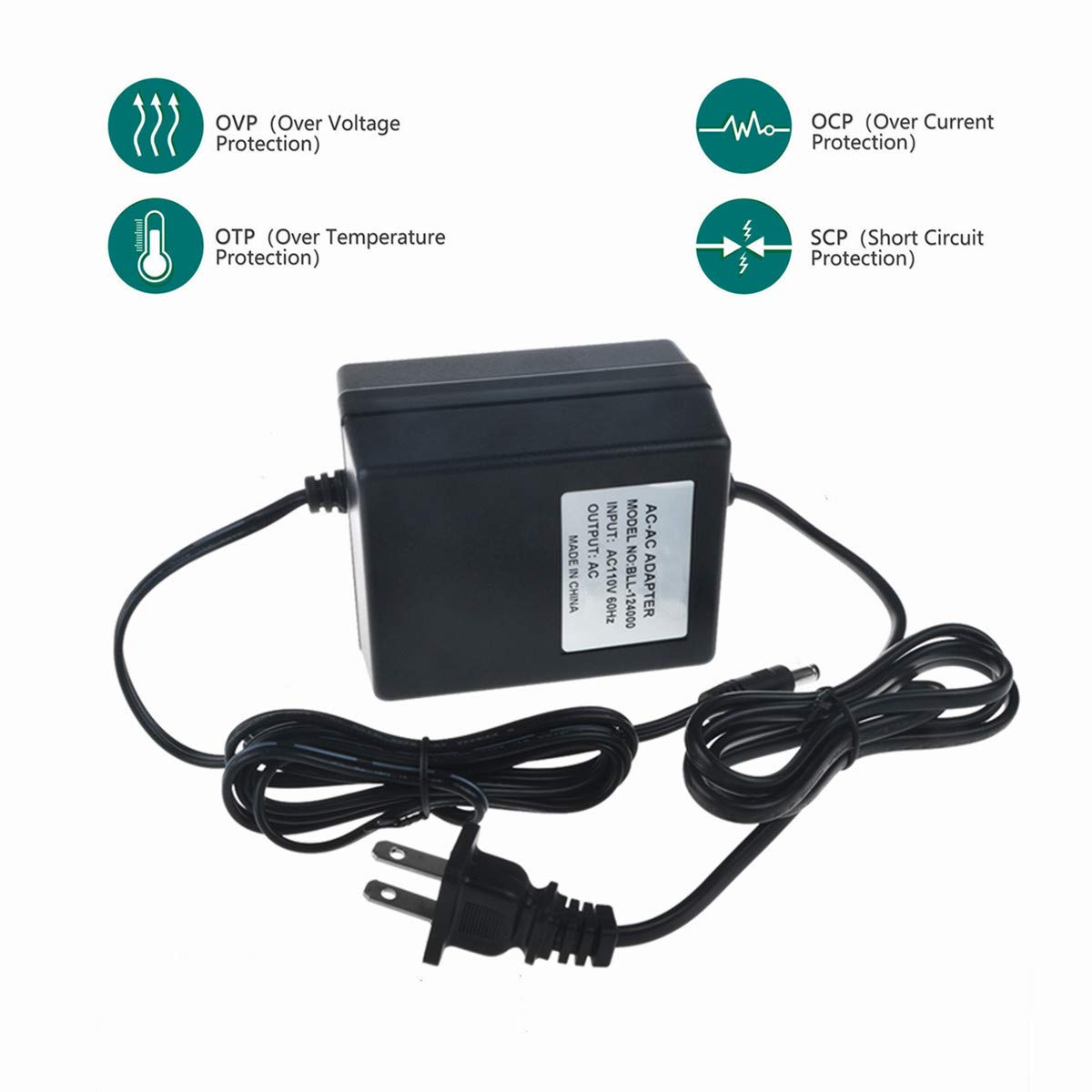 Amazon.com: SLLEA 12V 3A 36W AC/AC Adapter Replacement for in Seat