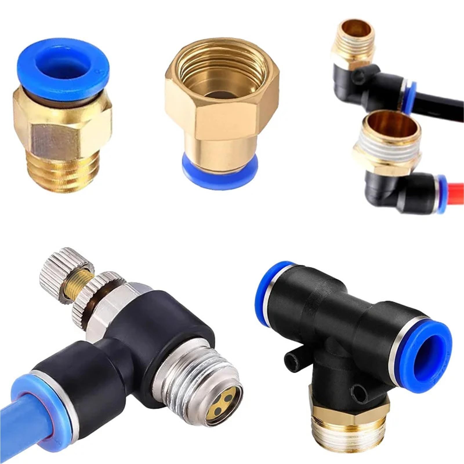 Raccord pneumatique 8mm 1/8 connecteur droit tube air comprimé