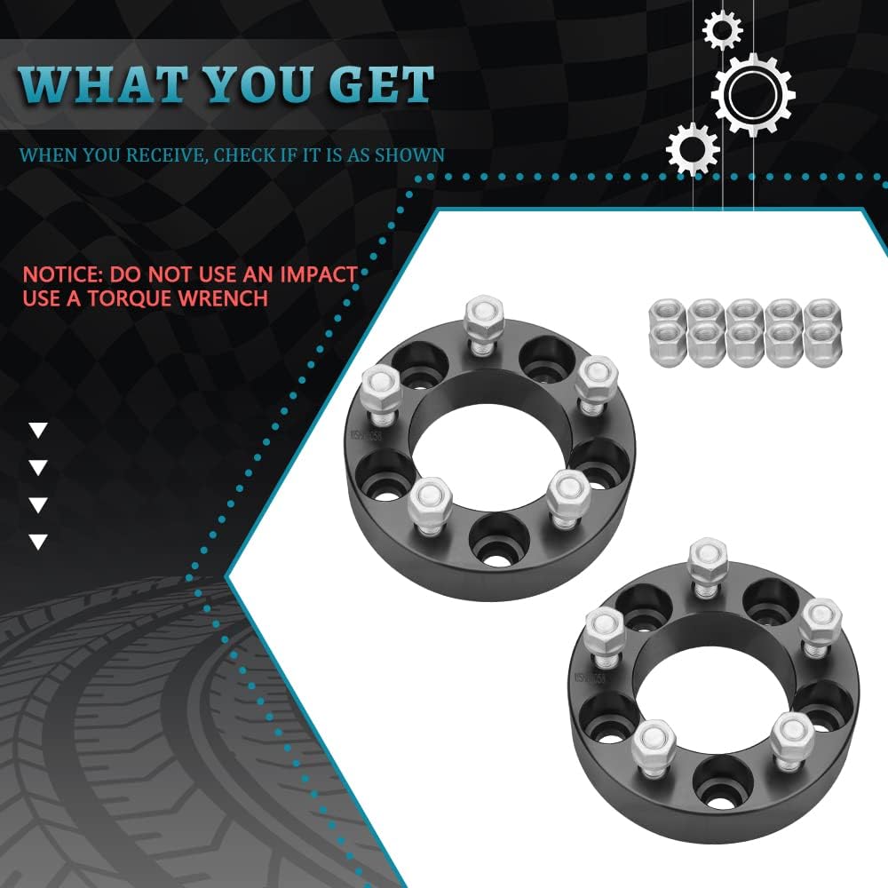 IRONTEK 1.5in Wheel Spacers 5x114.3mm (82.5mm Bore, 12x1.5 Studs) 5x4.5 to 5x4.5 Hub Spacers for Lexus ES300 ES330 ES350 GS300 GS350 IS250 LS400 RX300 RX350 RX400h RX450h SC300 SC400 SC430 2 PCS