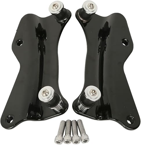 Miniatura 7 de XFMT - Respaldo desmontable para pasajero con portaequipajes y kit de accesorios de acoplamiento de 4 puntos para Harley Touring 2009-2020