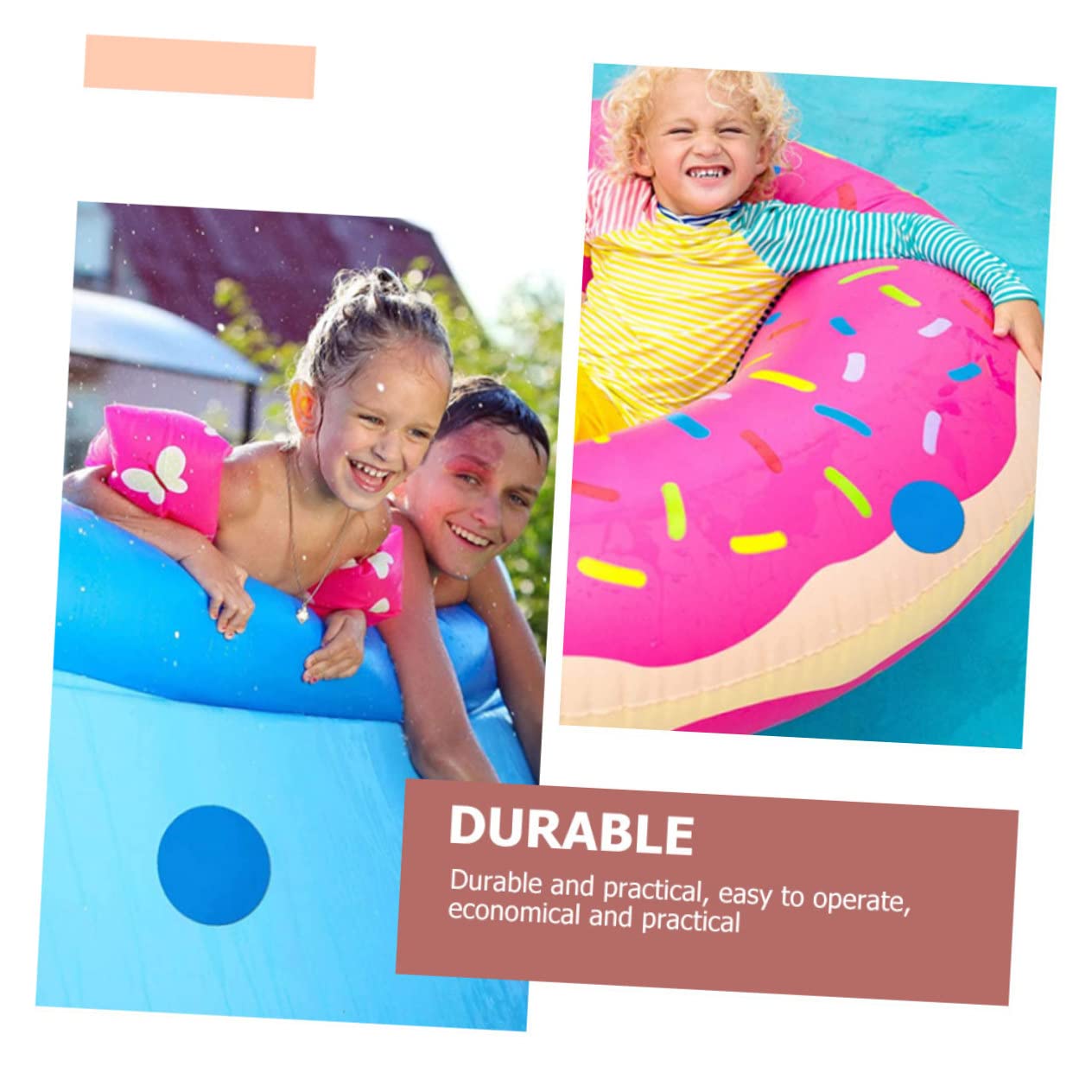 UPKOCH 4 Sätze Selbstklebende Reparaturpatches Für Aufblasbare Gegenstände PVC Flicken Für Schwimmringe Boote Und Pools Und Langlebig Für Einfache Anwendungen 20 Stück * 4