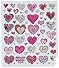 Multi-Colored Stickers-Pink Hearts