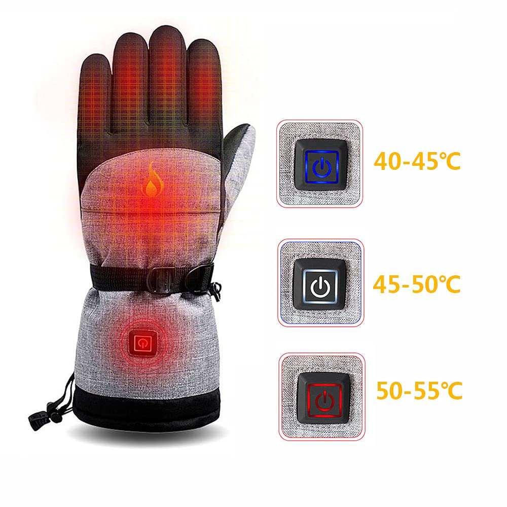 Baceyong Warme winterhandschoenen, 5 V, 4000 mAh