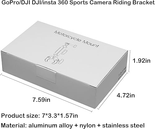 Miniatura 4 de 360° Adjustable Handlebar Mount – Double Ballhead Magic Arm with 1/4" Thread for GoPro 12/11/10/9/8, Insta360, DJI Action 4/3 Cameras – Bike &