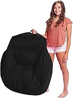 Vista 259 de Posh Creations Puf estructurado cómodo para jugar, leer y ver la televisión, Malibu Lounge, tela de lona para colorear, criaturas