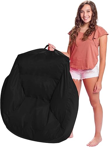 Miniatura 259 de Posh Creations Puf estructurado cómodo para jugar, leer y ver la televisión, Malibu Lounge, tela de lona para colorear, criaturas Criaturas de tela