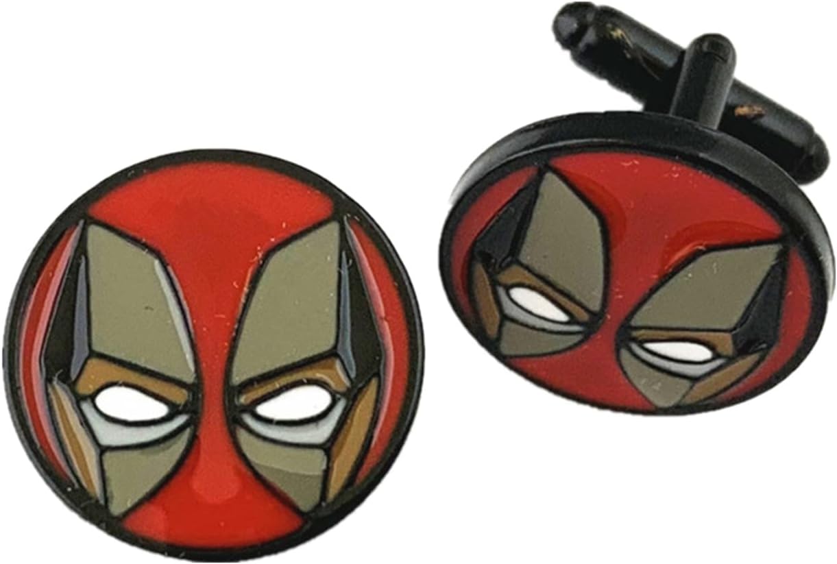 Cufflinks Metal Cosplay Superhero Cufflinks Gifts for Woman and Men