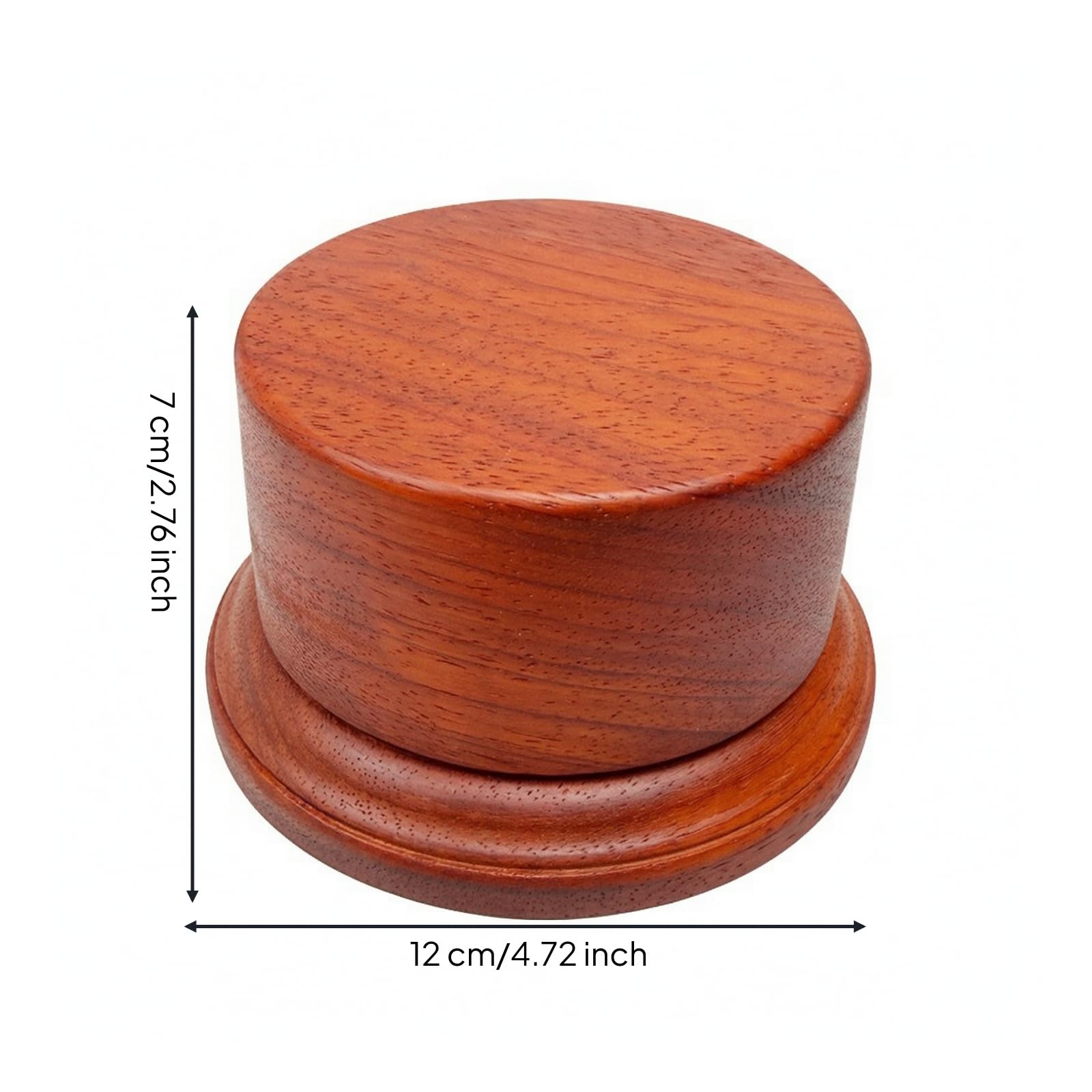Rund Präsentationssockel aus klassisch traditionell rund -Sockel mit höht Plattform zu bedienen für Teeliebhab , 12cmx7cm