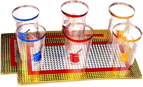 Miniatura 3 de Enjoyer Seis tazas de dos platos, tazas de truco mágico, accesorios mágicos de escenario, tablero mágico, ilusiones, truco mágico, accesorio de mago