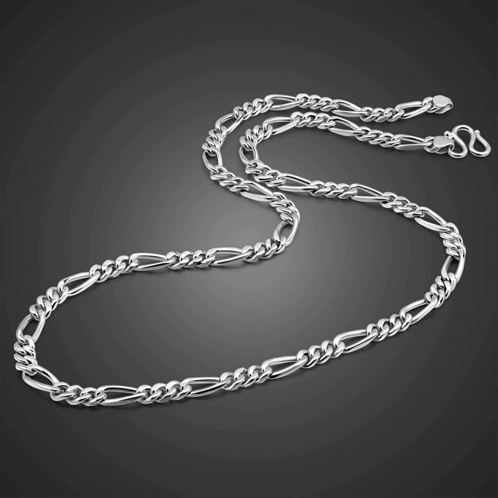 Collier Chaine Homme Herren Halsketten 925 Sterling Silber Herren Halskette Anhänger Link Kette 6 mm22 Silber männliche Schmuckgeschenke