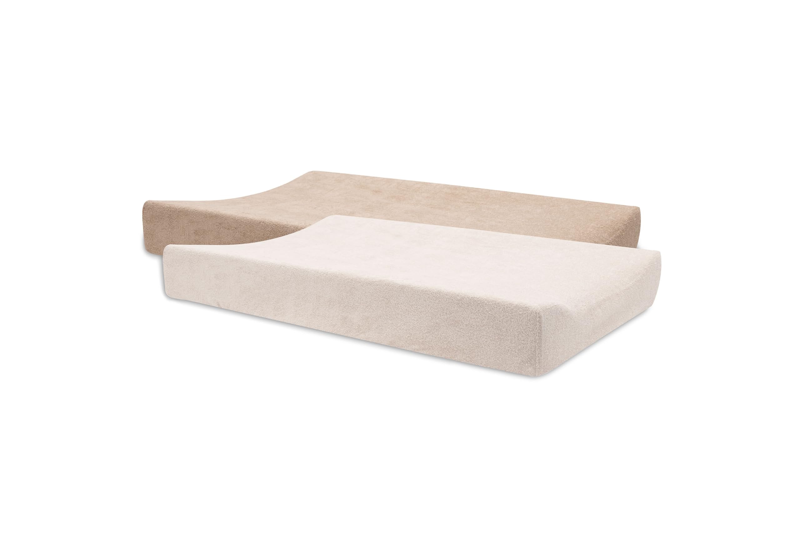 Jollein Coprifasciatoio in spugna – Rosa cipria/Rosa selvatica – Confezione da 2 – 50x70 cm – 85% cotone, 15% poliestere – Certificato OEKO-TEX – Coprifasciatoio