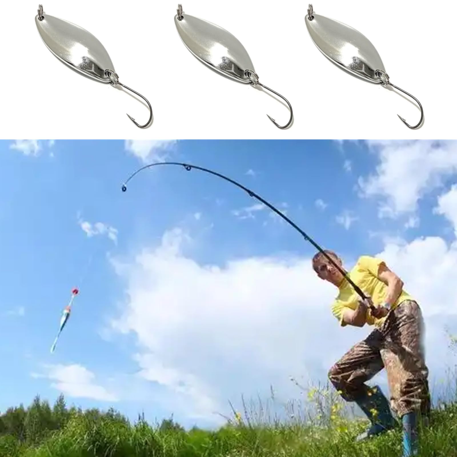 12 cucharas de pesca, señuelo duro, micro cuchara, señuelos de trucha, señuelos de lubina, cebos giratorios de metal duro para trucha de salmón, lubina, 2.5 g
