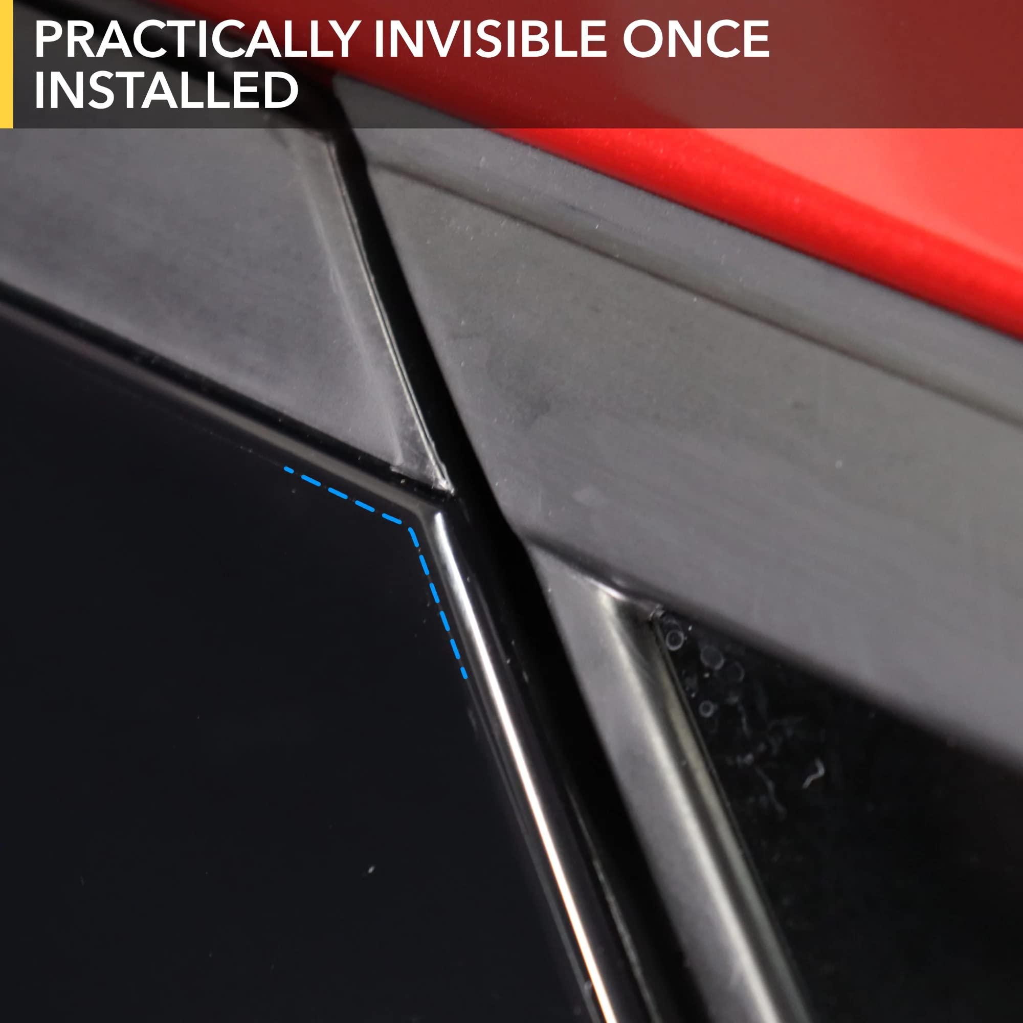 TWRAPS Pillars B & C Wrap for Ford Mustang Mach-e Door Handle, Protective Film Body Wrap Keypad, Armor Shield Coating, Scratch Resistant Mach e Accessories (Clear PPF)