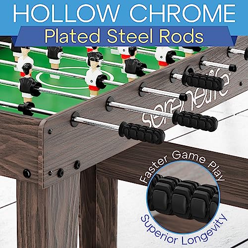 Serenelife Full Size Foosball Table, Space Saving Folding Soccer With Foose Ball Set For Home, Family Arcade Game Room #TOP2