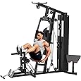 Home Gym, Multifunctional Home Gym Equipment, Home Gym Station with 150LBS Weight Stack, Exercise Equipment for Full Body Strength Training