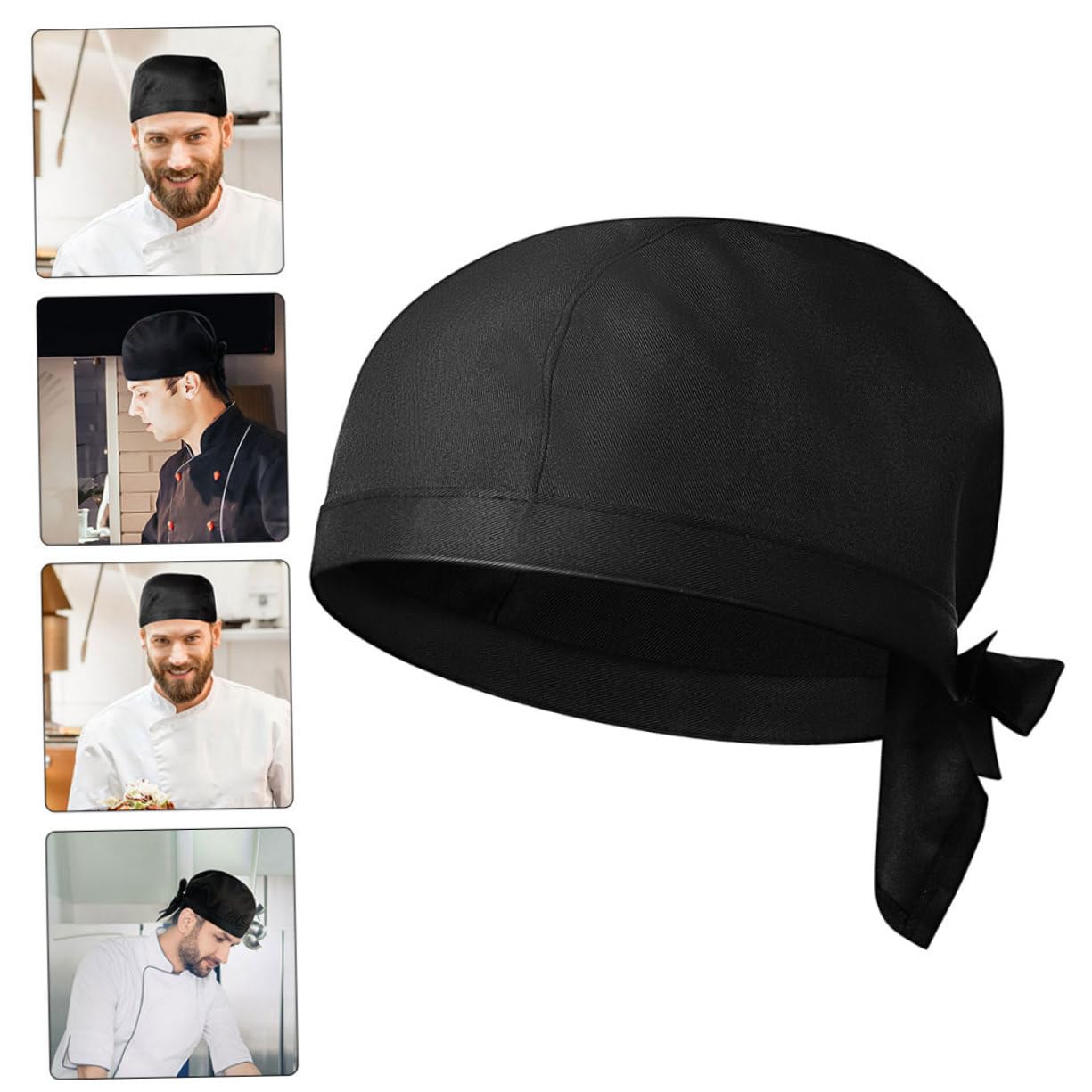 10 Piezas Unidades Gorros Cocina Unisex de Gorra Cocinero Transpirable y Elástica para Restaurantes y Catering Diseño Duradero y Cómodo para Profesional