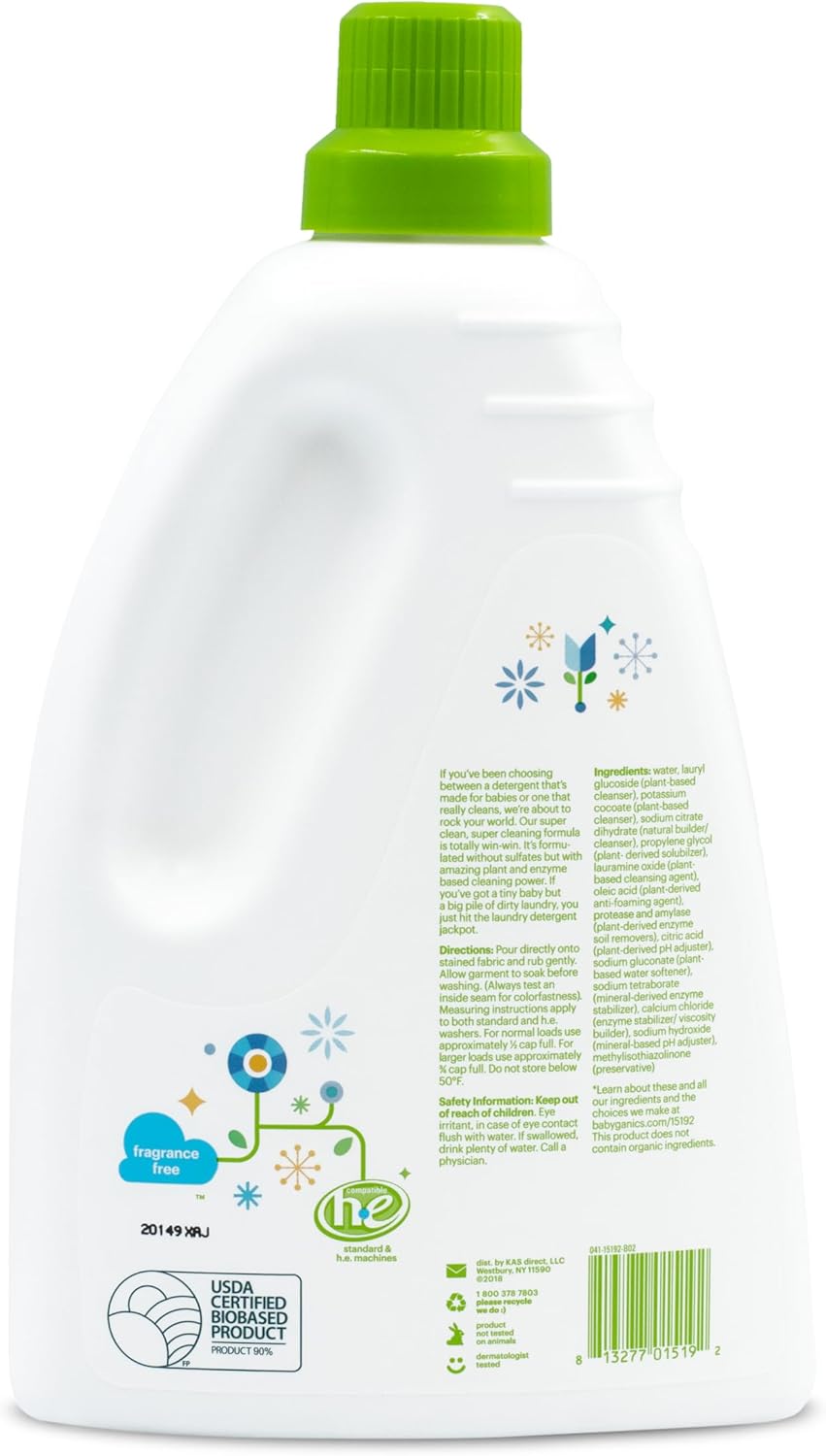 Babyganics Baby Laundry Detergent - Lavender - 60 oz