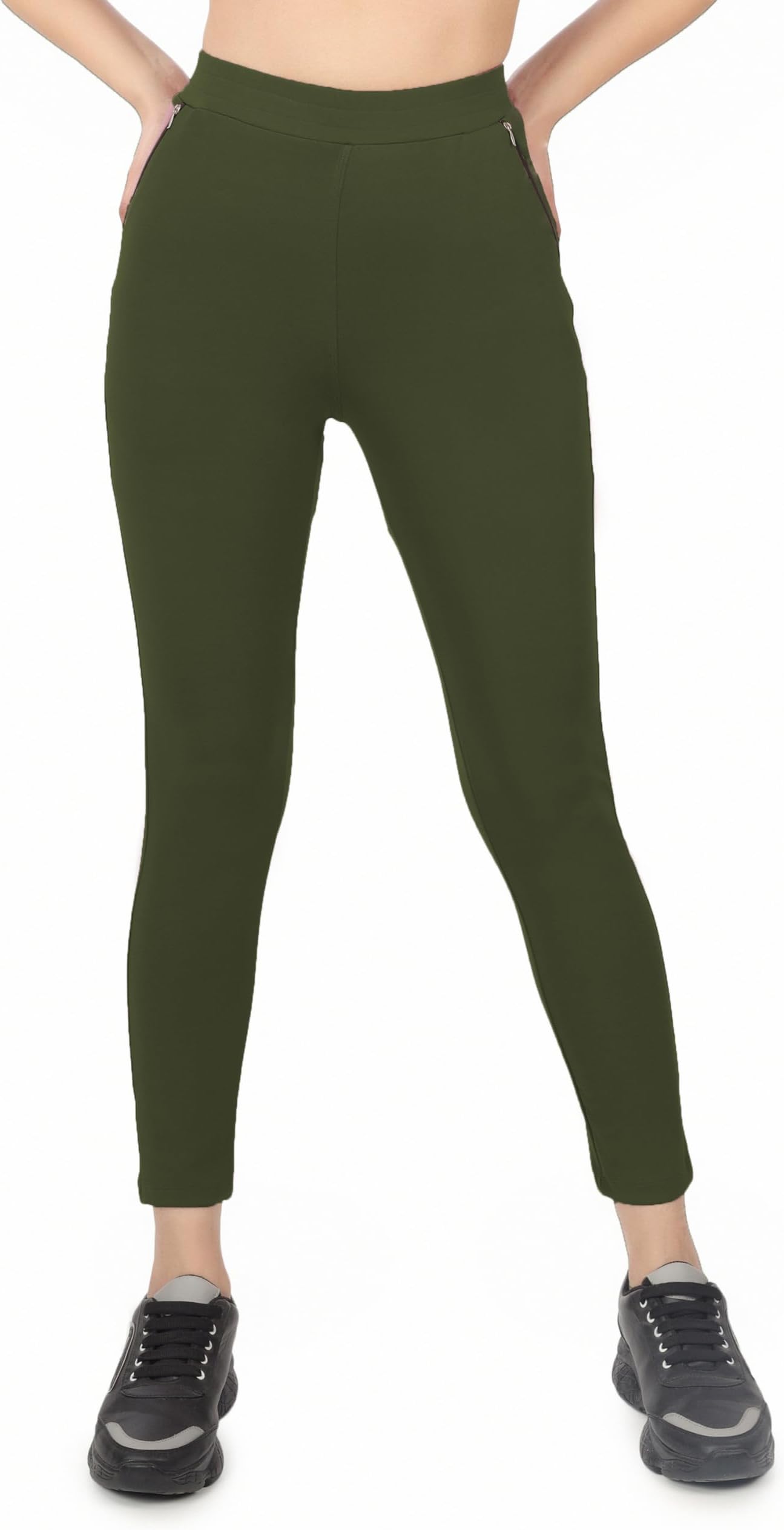 Mehrang Women's Yoga Pants with Mesh Panels and Side Pockets