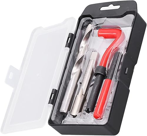 Miniatura 2 de Kit de reparación de roscas M14x1.0.197 in 15pcs un juego, kit de reparación de helicoidales de acero inoxidable HSS sólido HSS Kit de reparación de