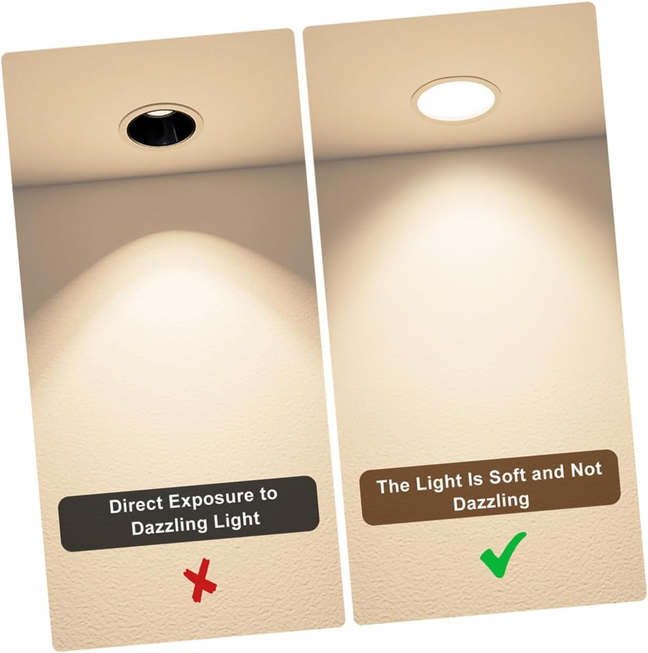100pcs Led Downlight Diffusion Plates Round for Recessed Lighting Lamp Shade Parts Easy Installation Compatible Various Led Tube Lights
