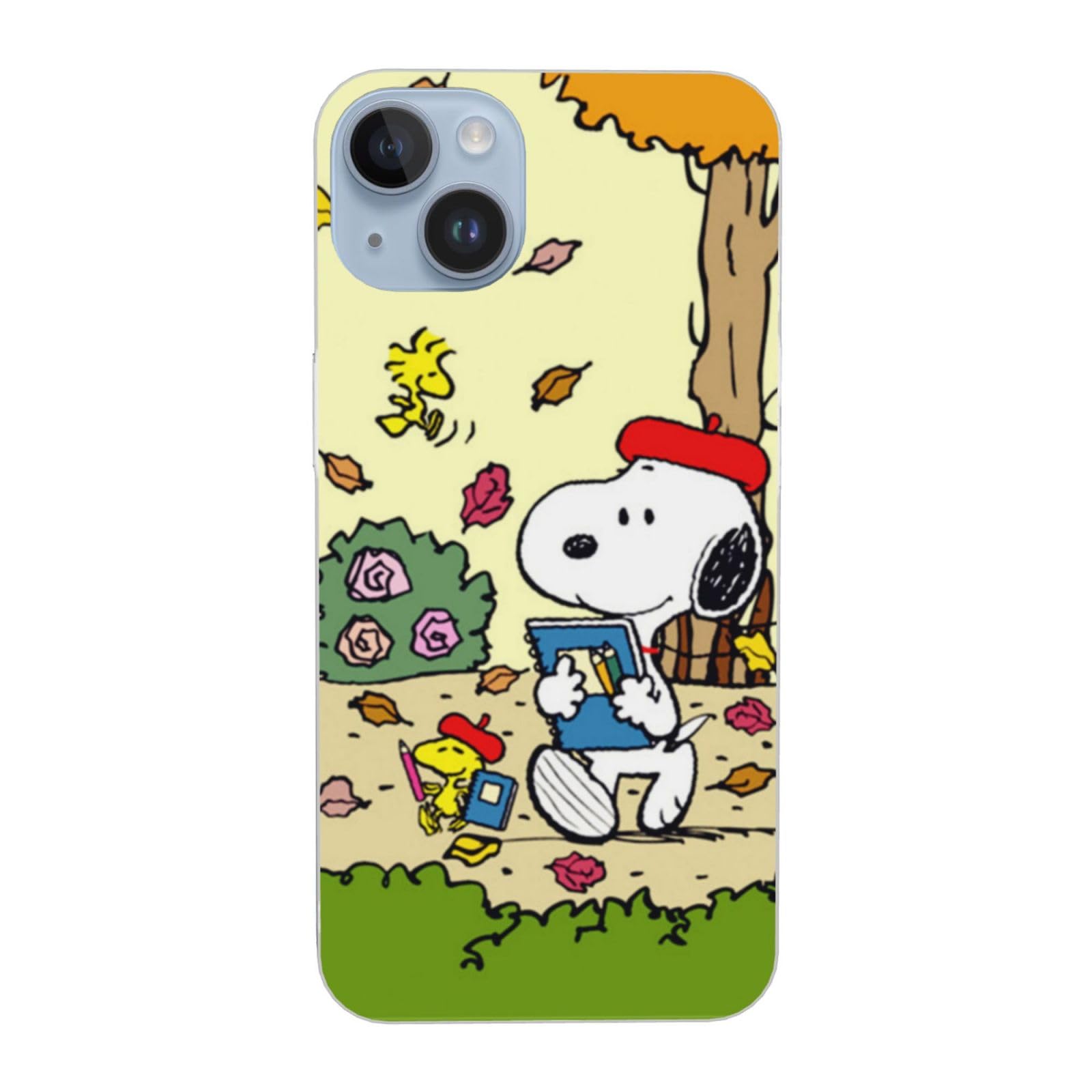 Sn-oopy Phone Case Compatible with iPhone 14 Full Series,Fashion Printed Phone Case for Men Women IP14-6.1in