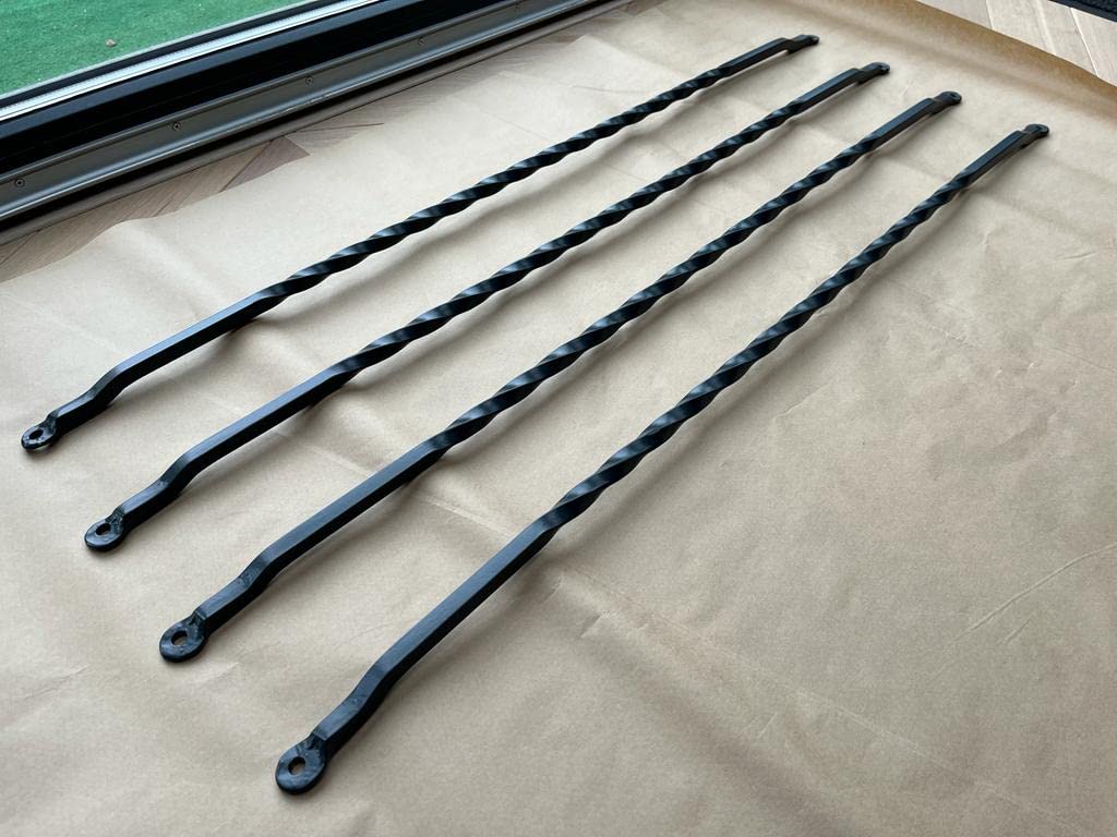 Fenstergitter Typ Pisa Einbruchschutz 900mm in Anthrazit Fenstersicherung inkl. Sicherheitsschrauben Fensterstange (1 Stück)