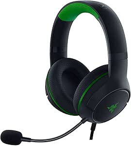 Razer Kaira X Wired Headset for Xbox Series X|S, Xbox One, PC, Mac &amp; Mobile Devices: Triforce 50mm Drivers - HyperClear Cardioid Mic - Flowknit Memory Foam Ear Cushions - On-Headset Controls - Black