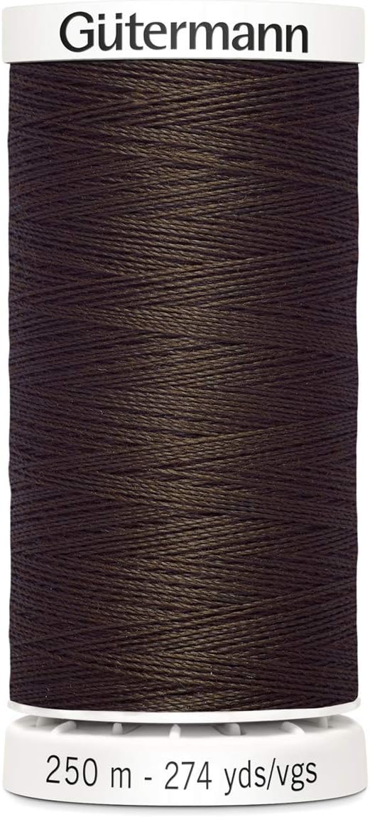 Gutermann Sew All Polyester Thread, 250Mtr, Brunette (0694), 5.5 x 2.7 x 2.7 cm