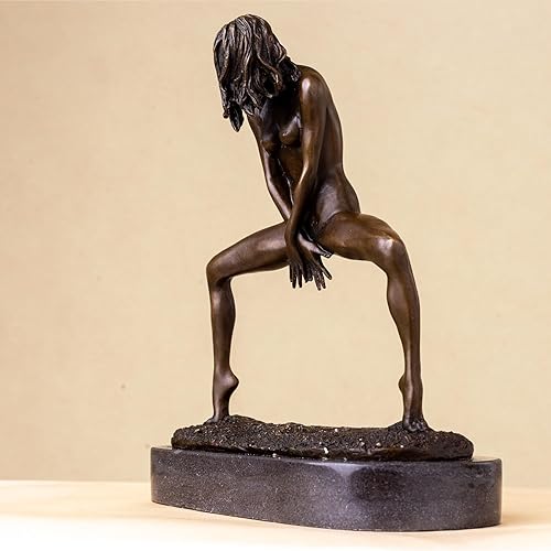 Miniatura 3 de Estatuas sexis de bronce 100% esculturas de 9.5 pulgadas, estatua de mujer desnuda, estatua de bronce, escultura femenina desnuda sexy, decoración