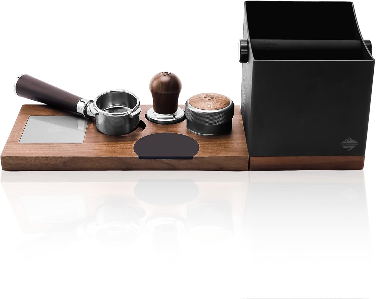 CrossCreek 54mm Espresso Tools Set Bottomless Portafilter Espresso Distributor