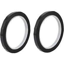 Aexit 2Pcs 8mm Electrical equipment Width 164ft Length Single-side Electrical Insulated Adhesive Tape Black