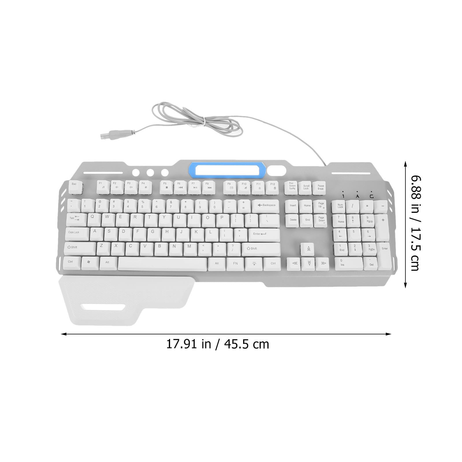 Tastiera e Mouse Wireless Mini in Metallo Argento per Computer