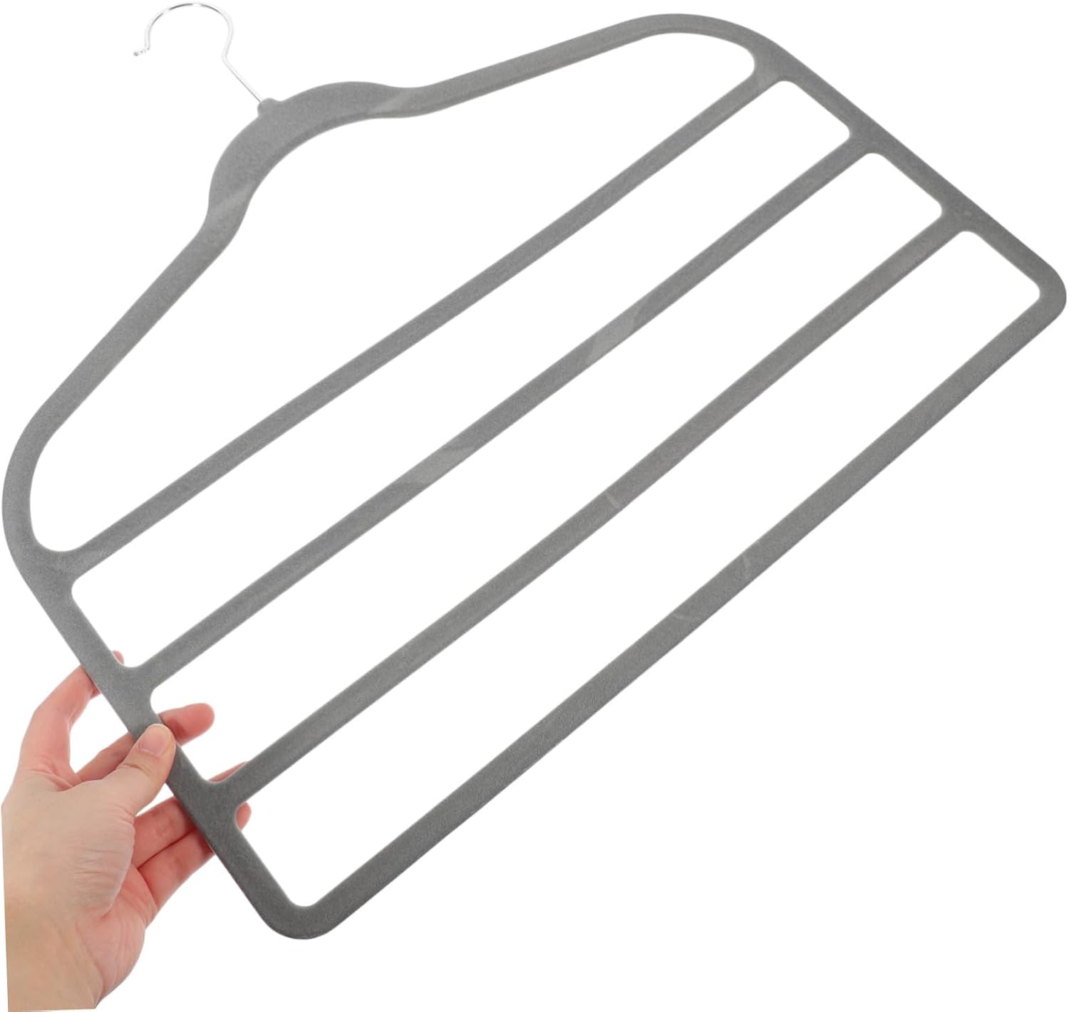 10pcs Multi-Function Space-Saving Pants Hangers for Home Organization Versatile Multi-Layer Design for Scarves Trousers and Accessories Non- Material